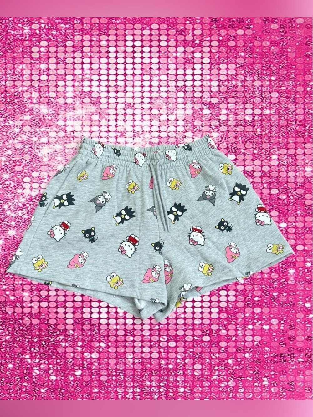 Hello Kitty & Friends Gray Lounge Shorts - Hybrid Apparel - Size S